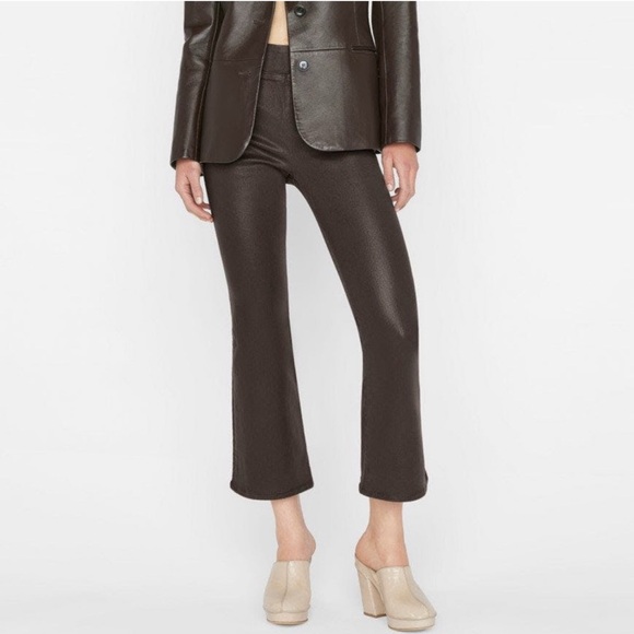 FRAME The Jetset Crop Hi-Rise Mini-Boot Cut Stretch Denim NWT SZ 2 (30-34) - Picture 2 of 8